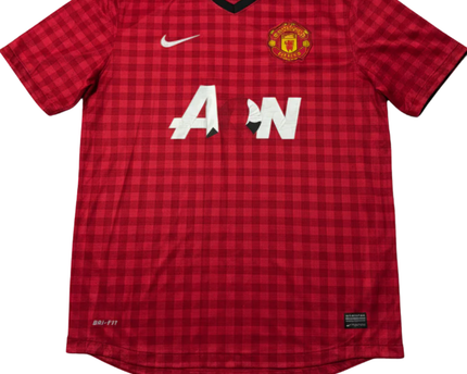 Manchester United 2012-13 Home Nike Red Gingham Jersey