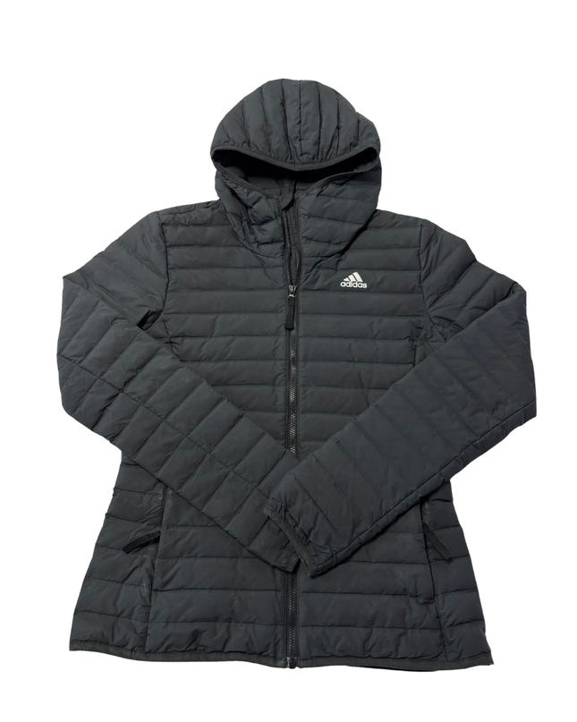 Adidas Black Hooded Puffer Down Jacket