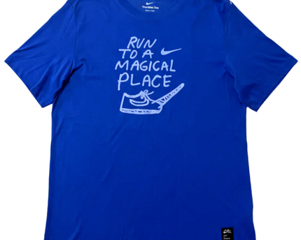 Nike Blue Artist In Residence Graphic Running T-Shirt | With Tag