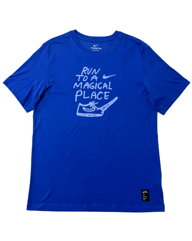 Nike Blue Artist In Residence Graphic Running T-Shirt | With Tag
