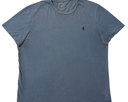 Ralph Lauren Blue Custom Fit Crewneck T-Shirt