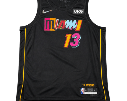 Nike Black Miami Heat Bam Adebayo City Edition Jersey