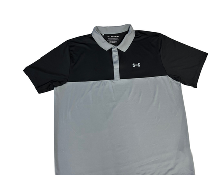 Under Armour Black/Grey Men's Performance Sports Polo