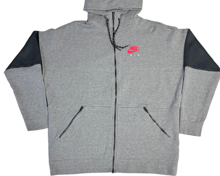 Nike Grey Air Full-Zip Hooded Sweatshirt