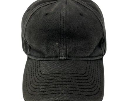 Balenciaga Black Europa! Embroidered Faded Denim Cap