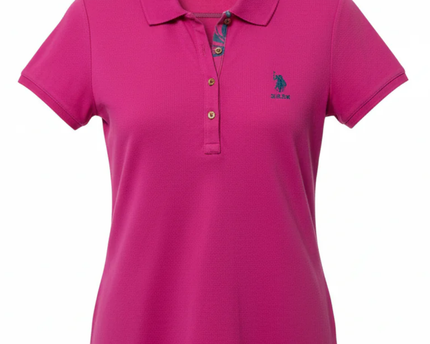 U.S. Polo Assn. Pink Short Sleeve Polo Shirt