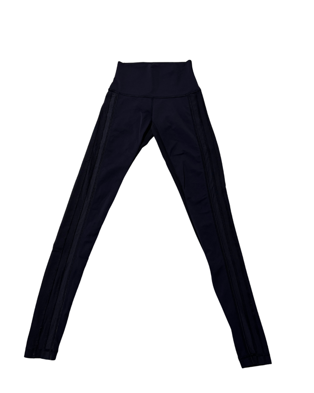 Lululemon Navy Blue High-Rise Mesh Detail Leggings