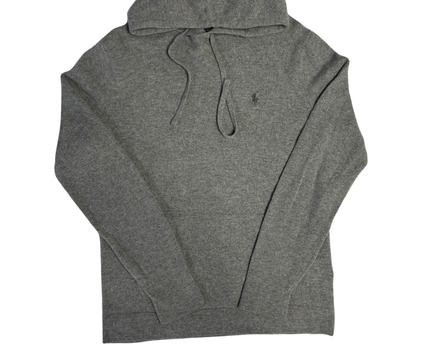 Polo Ralph Lauren Grey Knit Pullover Hoodie