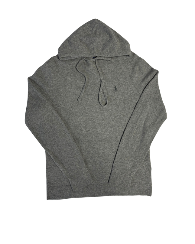 Polo Ralph Lauren Grey Knit Pullover Hoodie