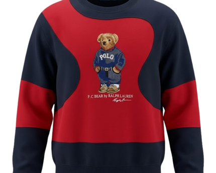 Reworked Polo Ralph Lauren Polo Bear Red/Black Sweatshirt