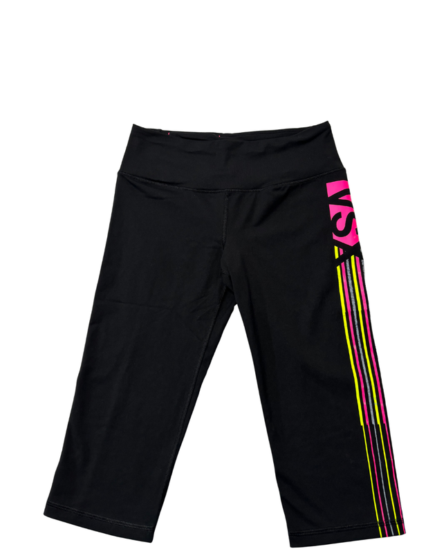 Victoria's Secret VSX Sport Black Knockout Crop Leggings