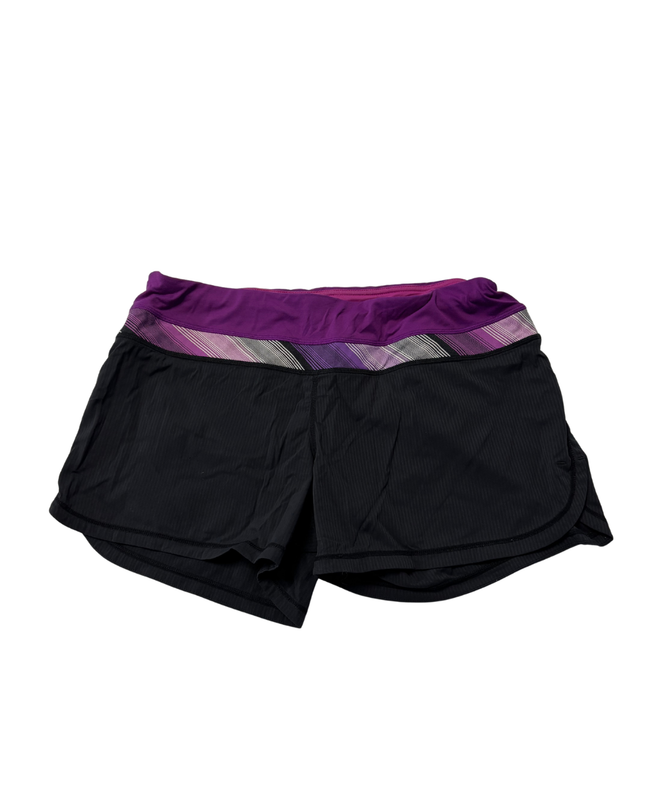 Lululemon Black/Purple Sports Shorts