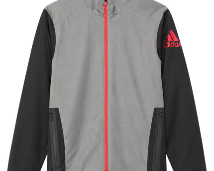 Adidas Grey Climaproof Golf Full-Zip Sports Jacket