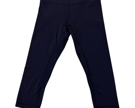 Lululemon Navy Blue High-Rise Cropped Performance Leggings