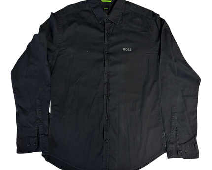 Boss Black Regular Fit Stretch Long-Sleeve Shirt