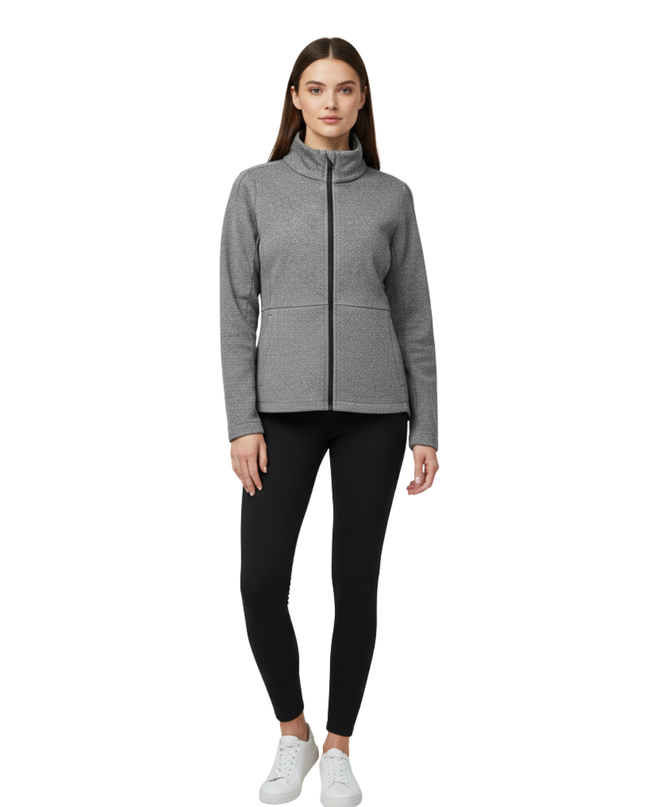 Lululemon Athletica Grey Zip-Up High-Neck Performance Jacket