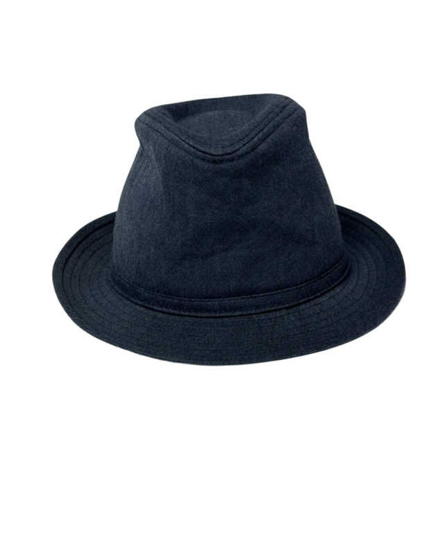 Zara Man Navy Blue Fedora Hat