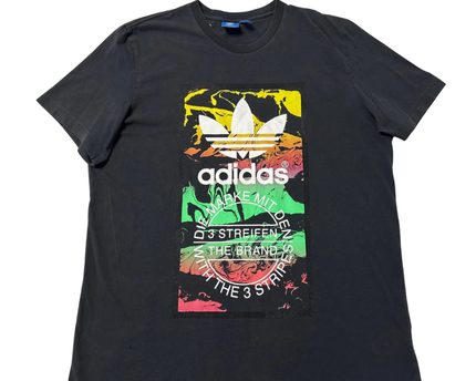 Adidas Black Trefoil Graphic T-Shirt
