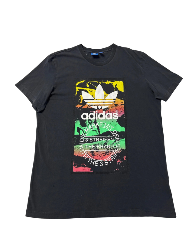 Adidas Black Trefoil Graphic T-Shirt