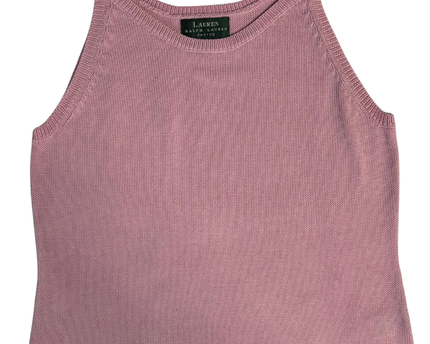 Ralph Lauren Pink Knit Tank Top