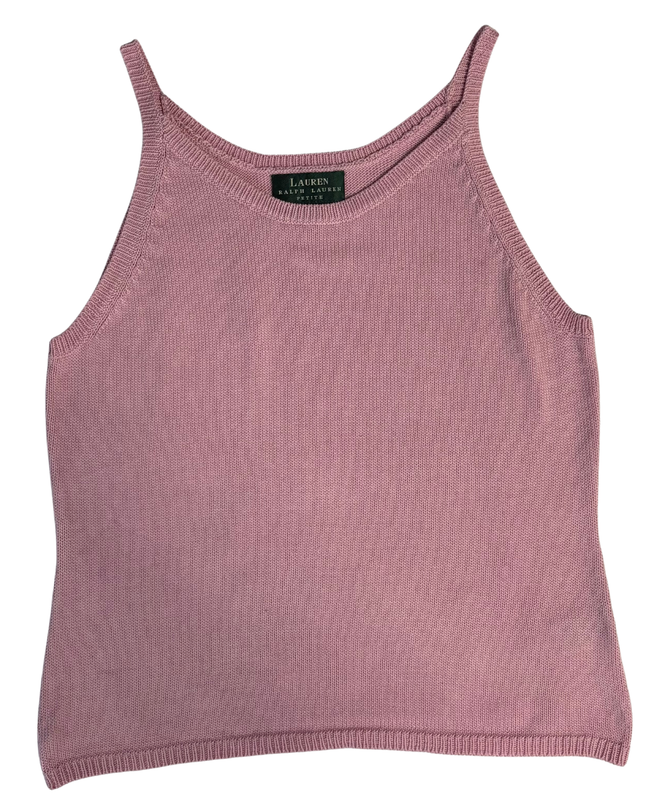 Ralph Lauren Pink Knit Tank Top
