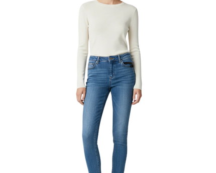 Next Blue Skinny Mid Rise Jeans
