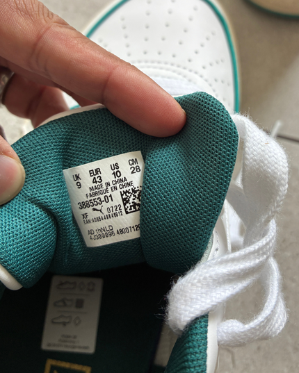 Puma CA Pro Heritage Retro Sneakers | White & Green | EU 43