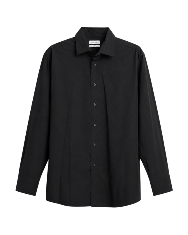Calvin Klein Black Long Sleeve Performance Non-Iron Dress Shirt