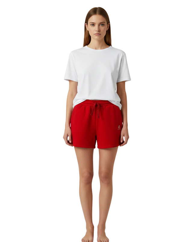 nu-in Red Sustainable Cotton Sweat Shorts W/Tags