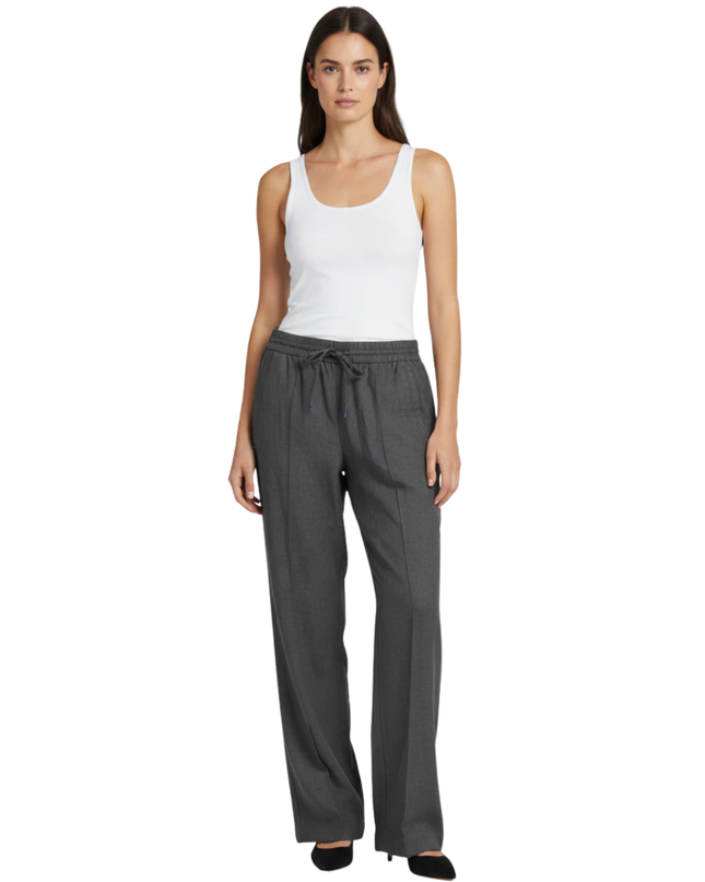 H&M Dark Grey Wide Leg Drawstring Pants