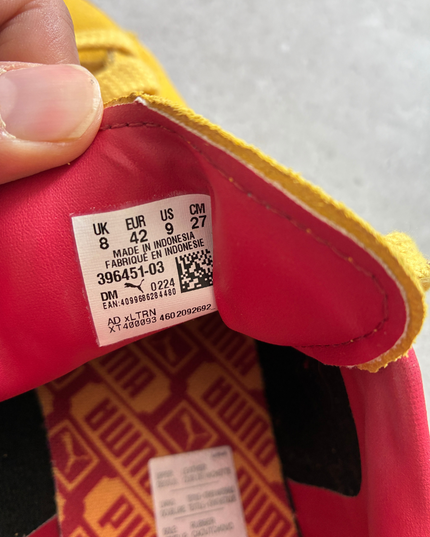 Puma Suede Classic XXI Sneakers | Yellow & Red Gum Sole | EU 42