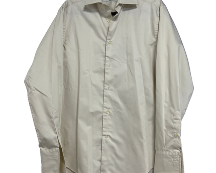 Next Cream Regular Fit Pure Cotton Shirt with French Cuffs