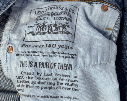 Levi's Classic Straight Leg Blue Jeans