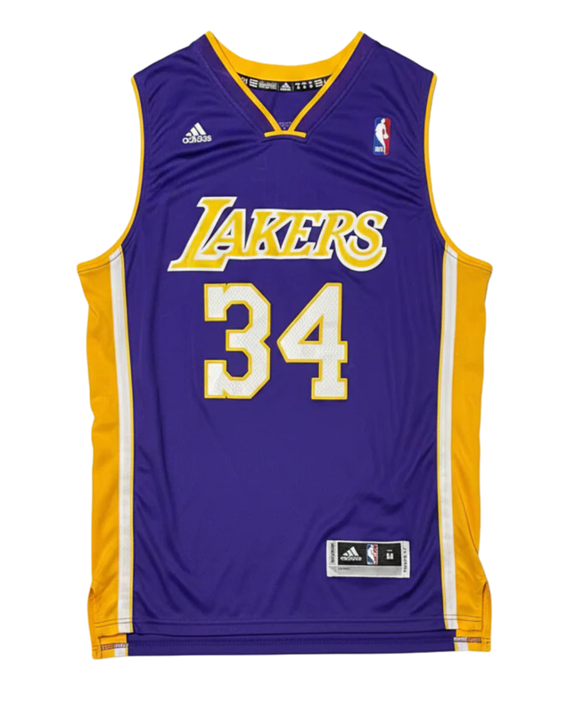 Adidas Purple Los Angeles Lakers Shaquille O'Neal #34 Swingman Jersey