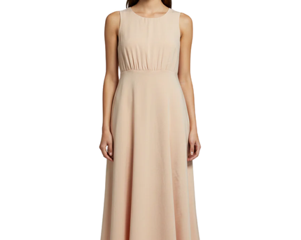 MNG Peach Sleeveless Maxi Dress