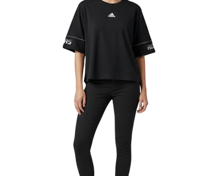 Adidas Black Training Graphic Sleeve Tee W/Tags