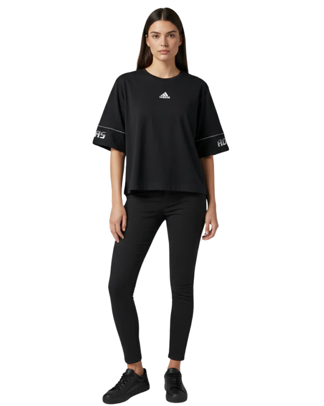 Adidas Black Training Graphic Sleeve Tee W/Tags
