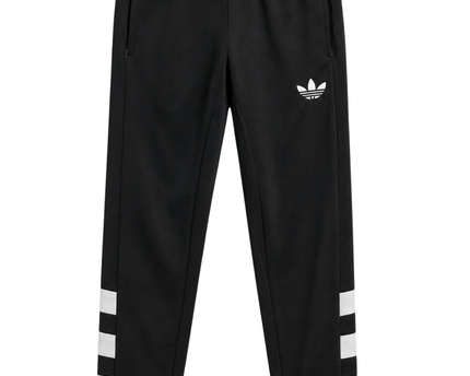 Adidas Black Trefoil Stripe Track Pants