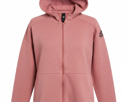 Adidas Pink Full-Zip Women's Hoodie