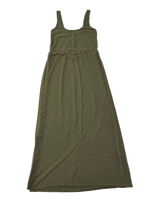 Zara Trafaluc Olive Green Sleeveless Maxi Dress