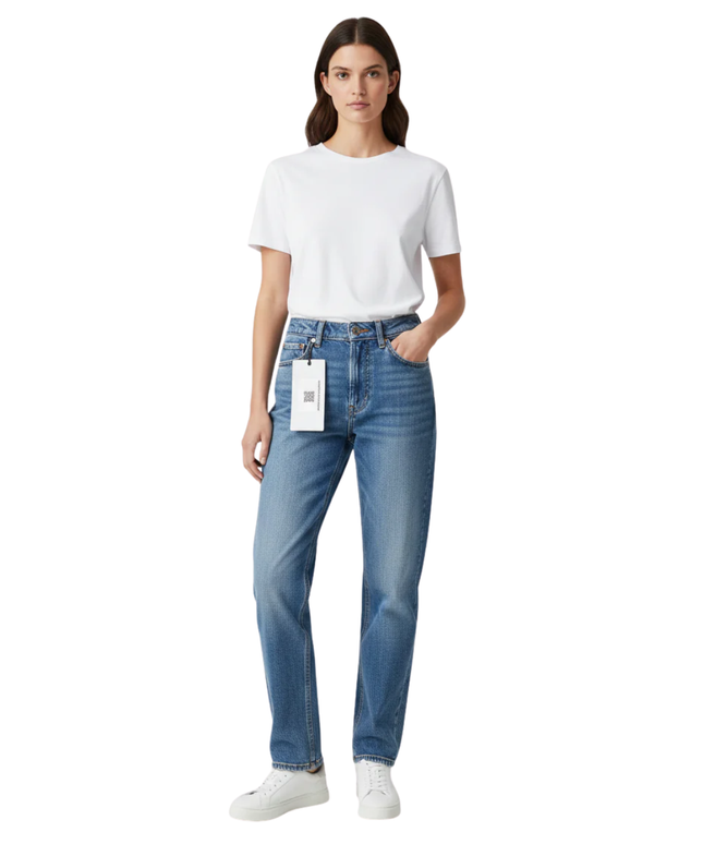 Lee Cooper Originals Blue Distressed Tapered Jeans
