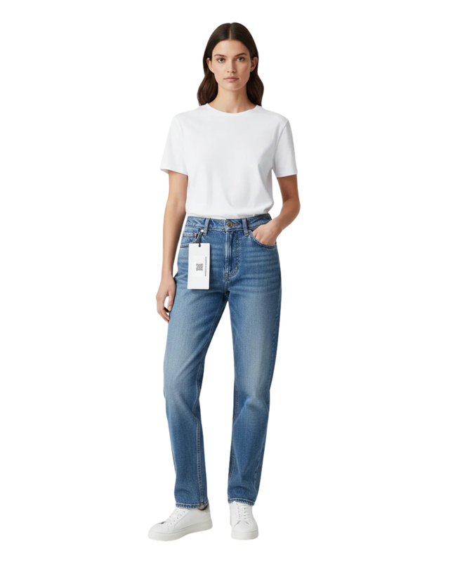 Lee Cooper Originals Blue Distressed Tapered Jeans