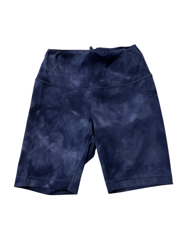 Lululemon Blue Tie-Dye High-Rise Biker Shorts