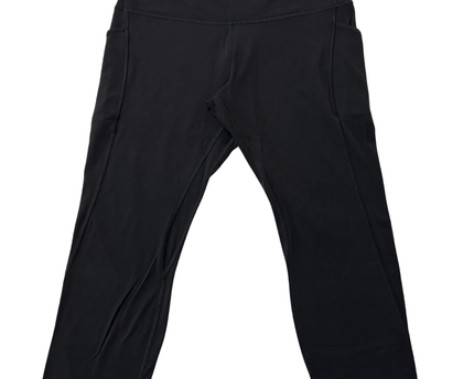 Lululemon Black Fast and Free High-Rise Crop Leggings