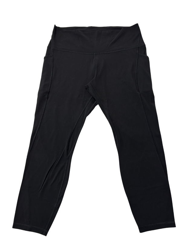 Lululemon Black Fast and Free High-Rise Crop Leggings