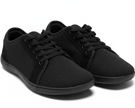 HUBIBEAR Black Mesh Low-Top Sneakers
