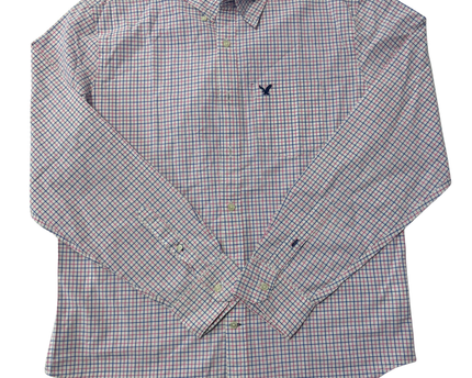 American Eagle Multicolor Plaid Classic Fit Shirt