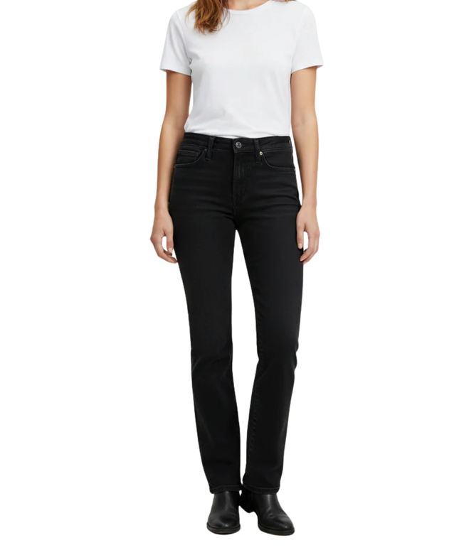 Levi's 314 Shaping Straight Leg Black Jeans