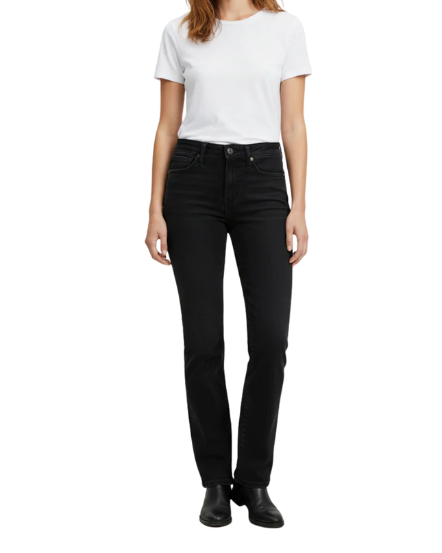 Levi's 314 Shaping Straight Leg Black Jeans