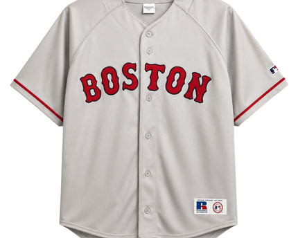 Russell Athletic Grey Boston Red Sox MLB Baseball Jersey